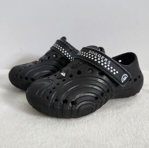 Doggers Black White Ultralite Cushioned Slip On Shoes Toddler Size 7-8